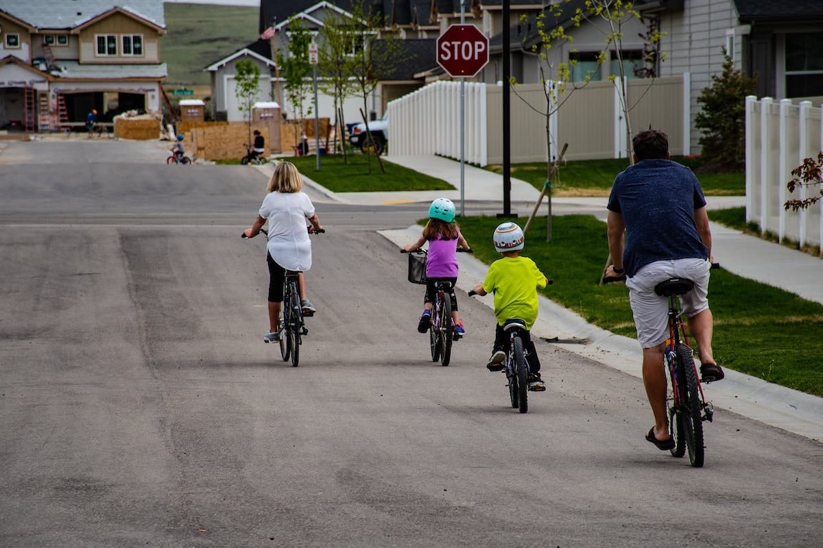 teaching biking